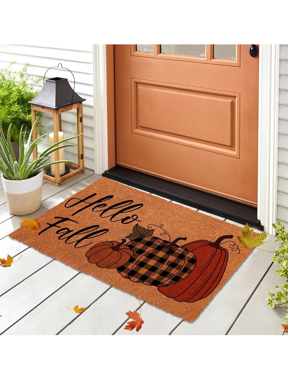 Hello Fall door mat. - Picture 3 of 5